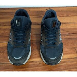 New Balance 990v5 M990NV5 Navy Blue White Suede Classic Shoes Mens Size 11